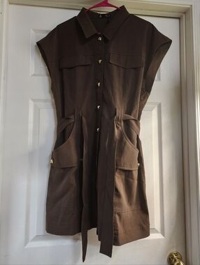 Brown SHEIN Dress ANEWSTA